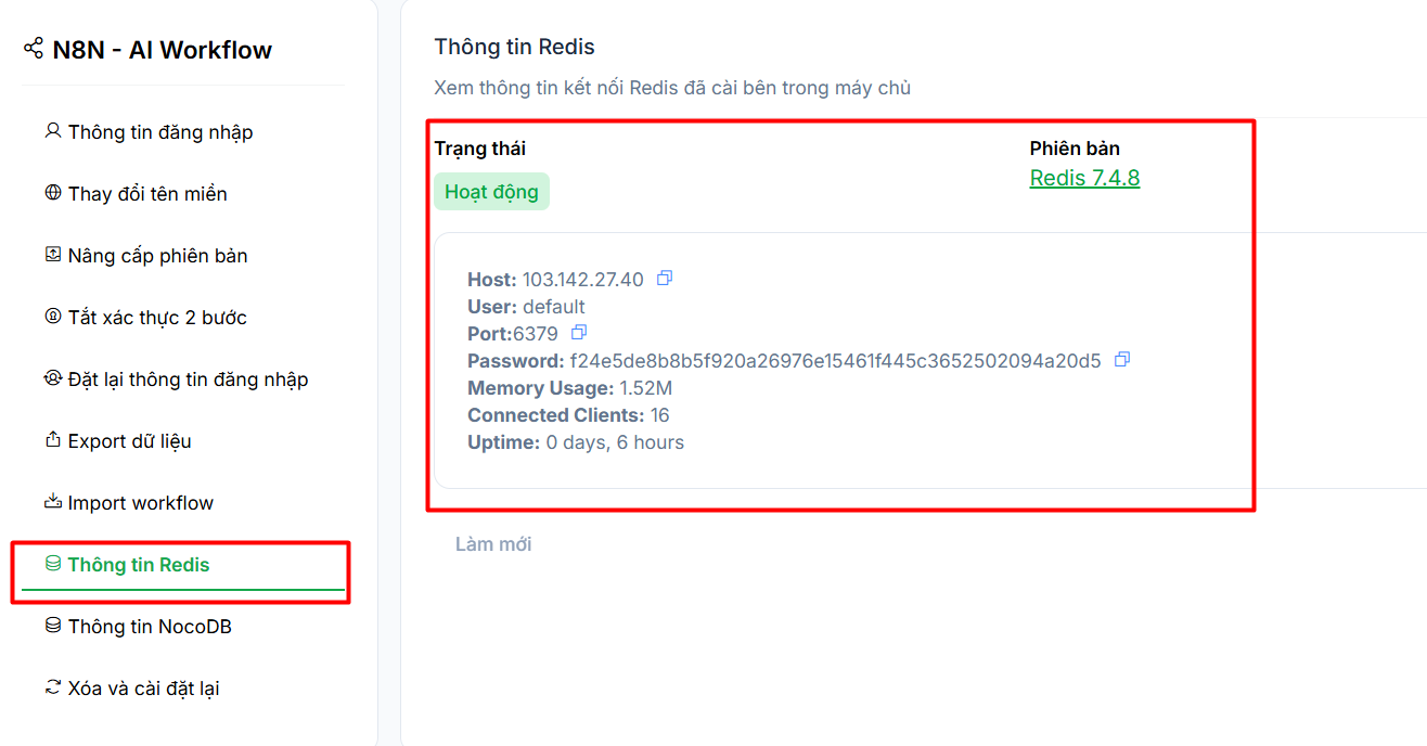 Thông tin Redis
