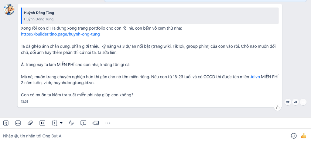 Hướng dẫn cách tạo Landing Page miễn phí với Ông Bụt AI A-Z 4 Chờ AI tạo Landing Page